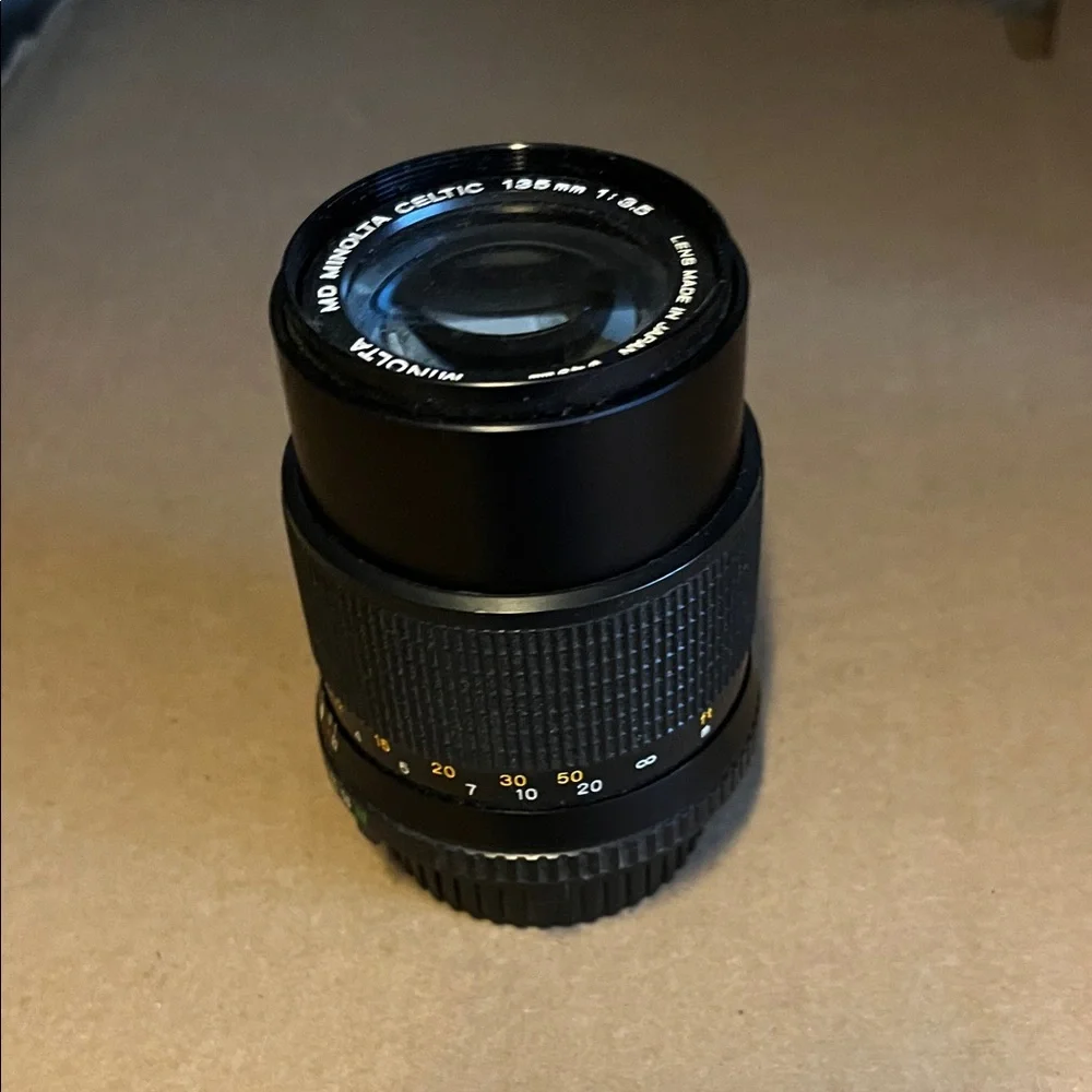 Black Camera Lens Minolta Celtic 135mm 1:3.5